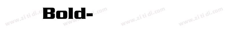 腾祥凌黑简 Bold字体转换